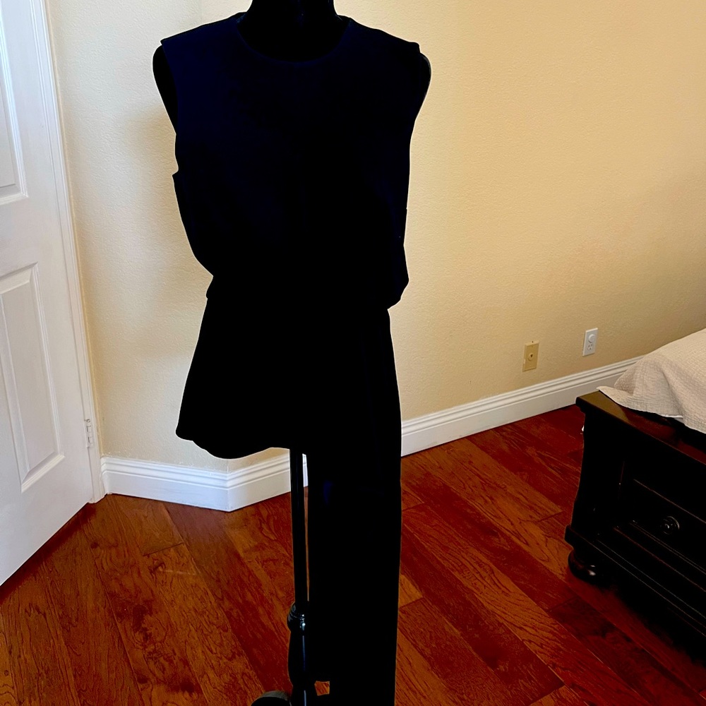 Tibi Structured Black One Side Longer Top - image 1